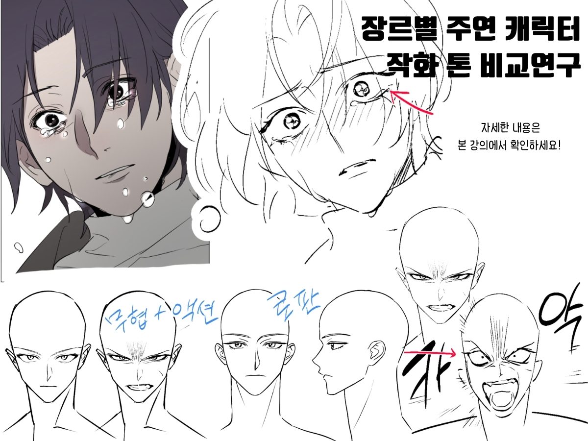 장르별 캐릭터 작화 가이드